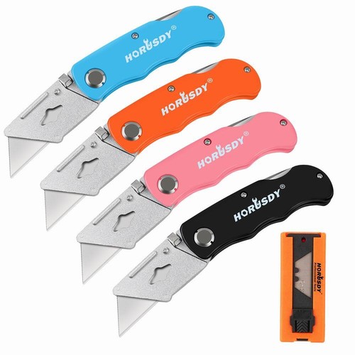 Pack folding utility knife - 4-pack,