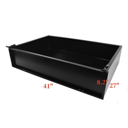 Black steel utility bed - steel,